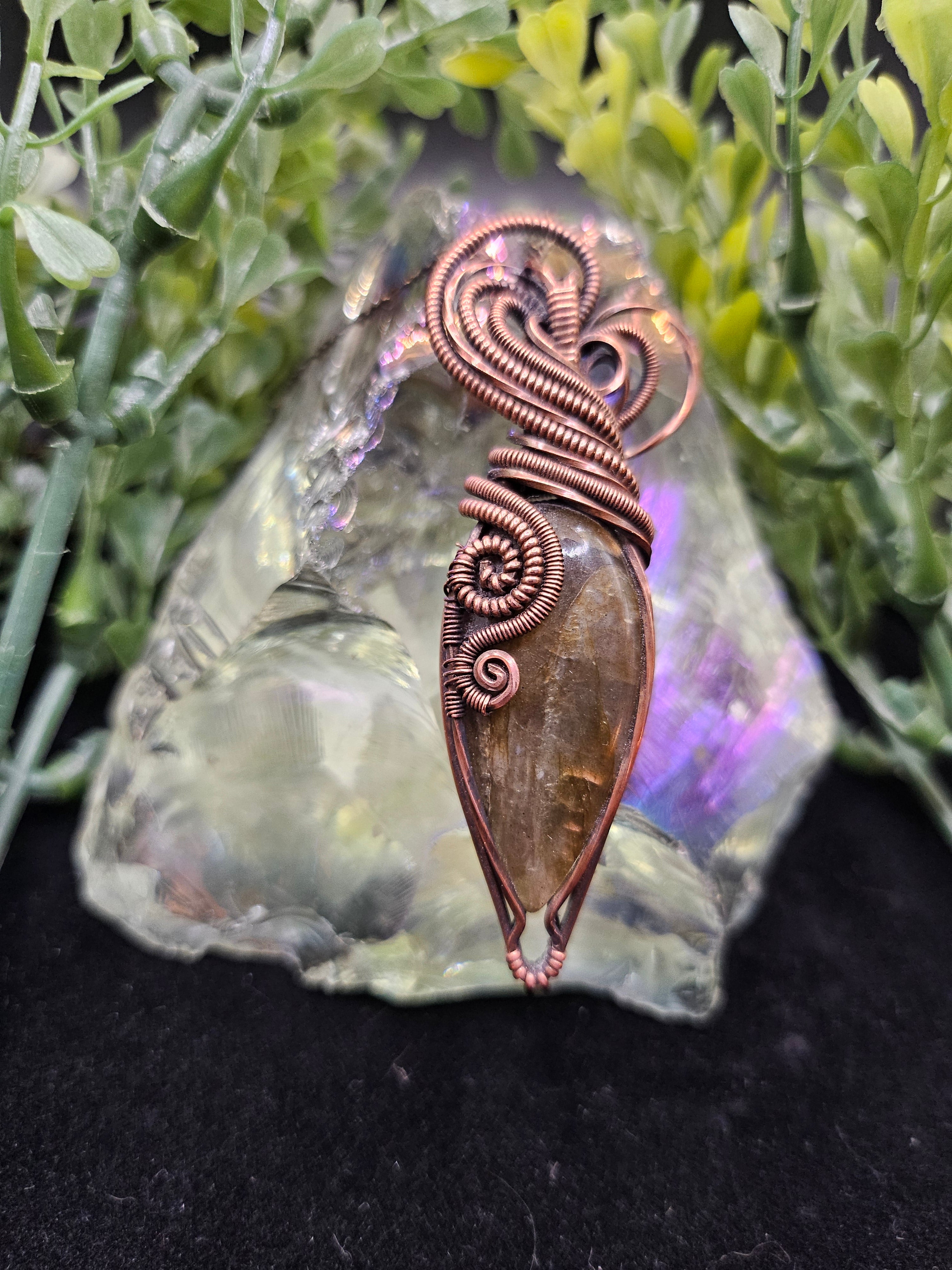 Grey Labradorite Pendant