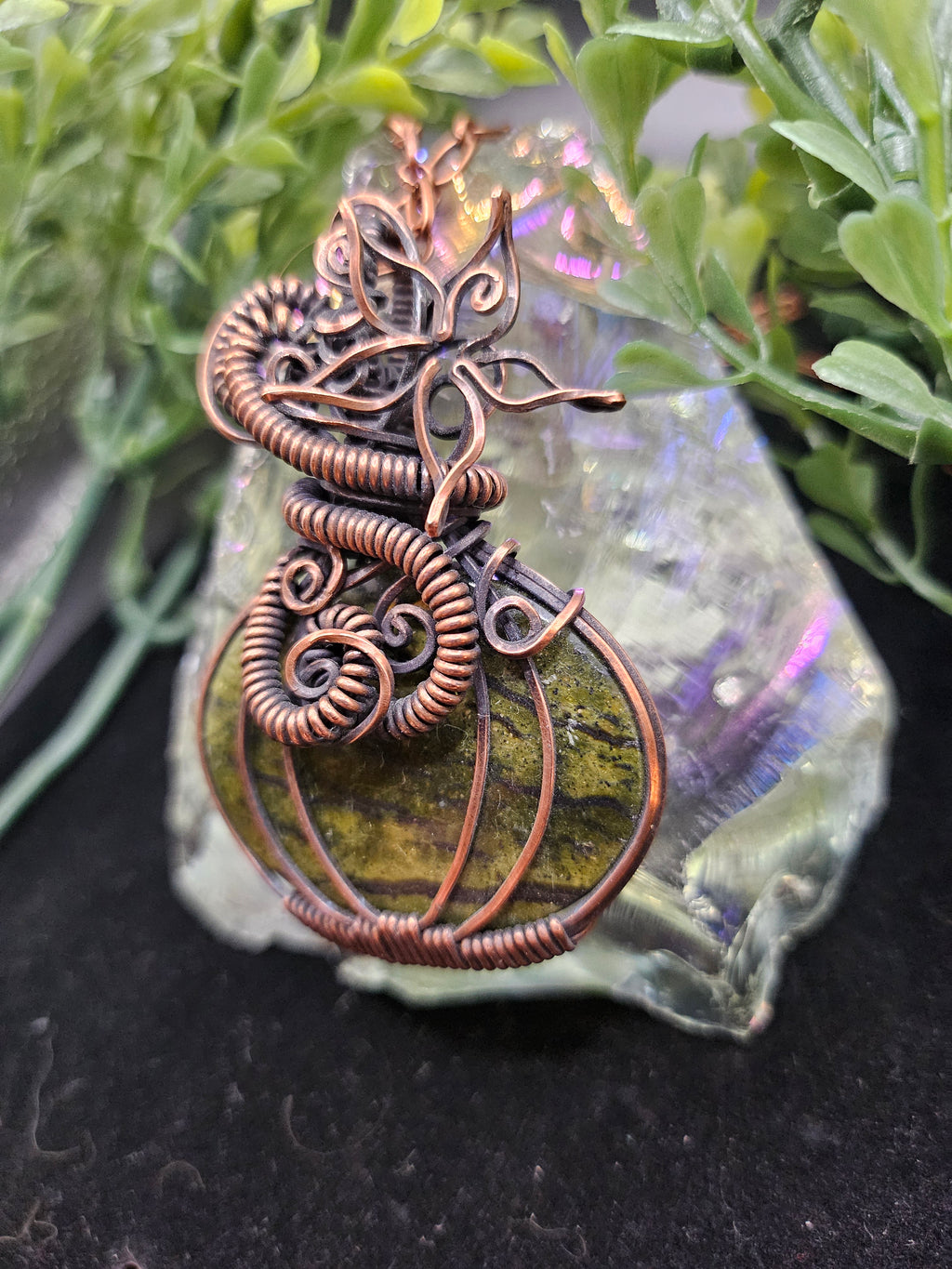 Serpentine Watermelon Pendant