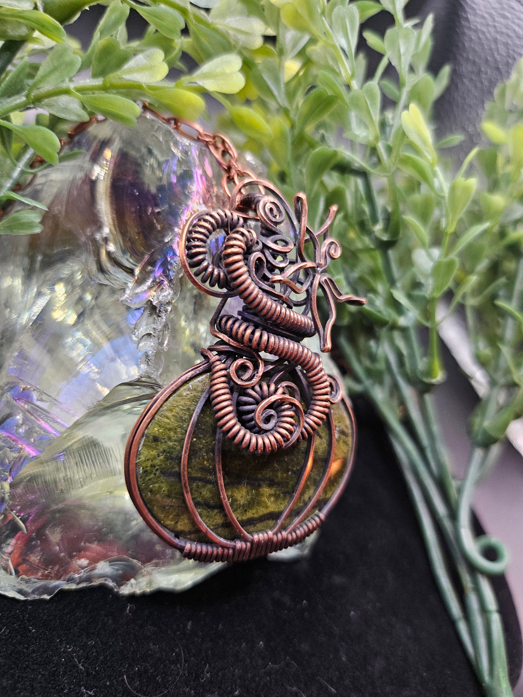 Serpentine Watermelon Pendant