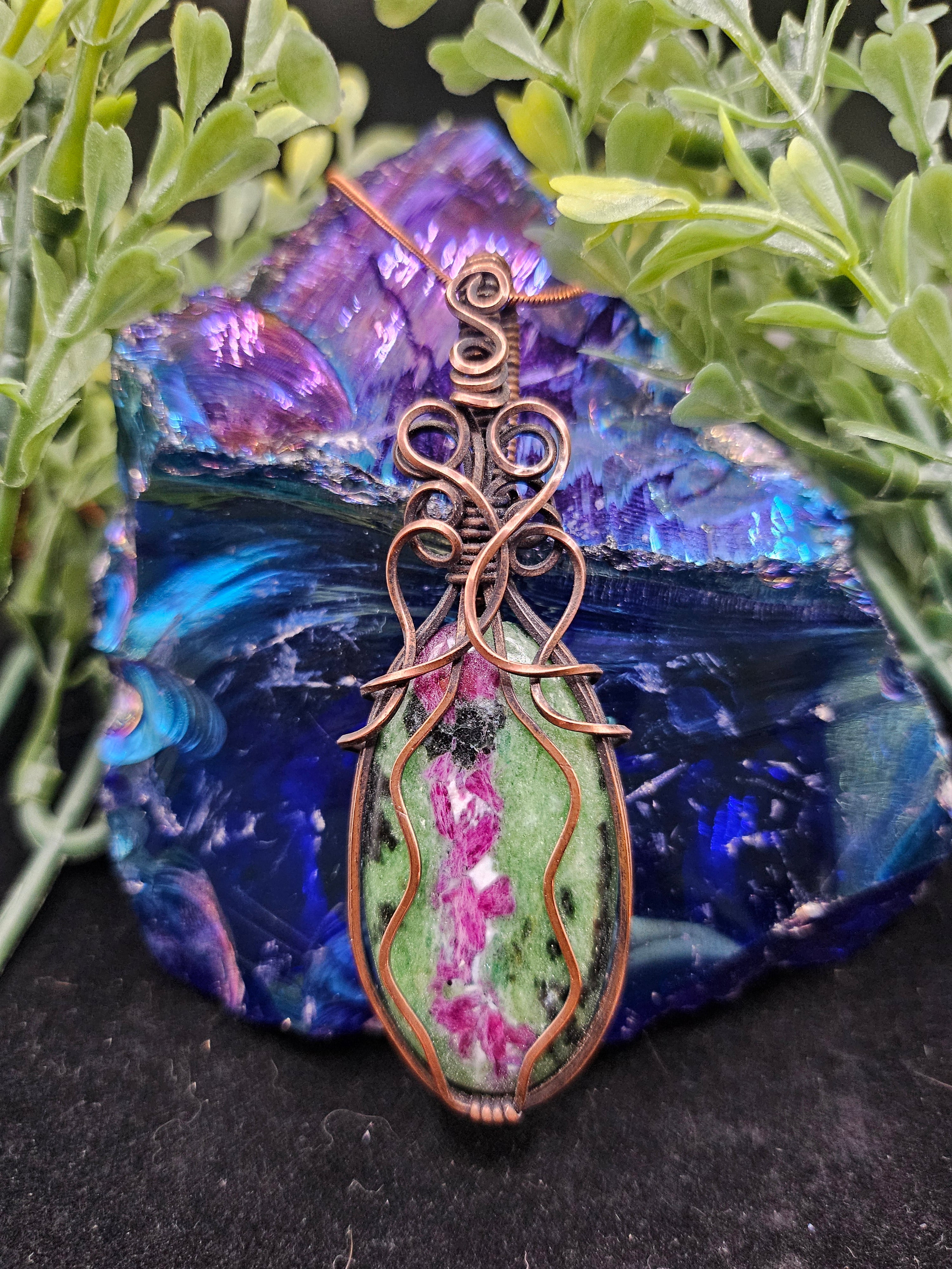 Ruby in Zoizite Pendant