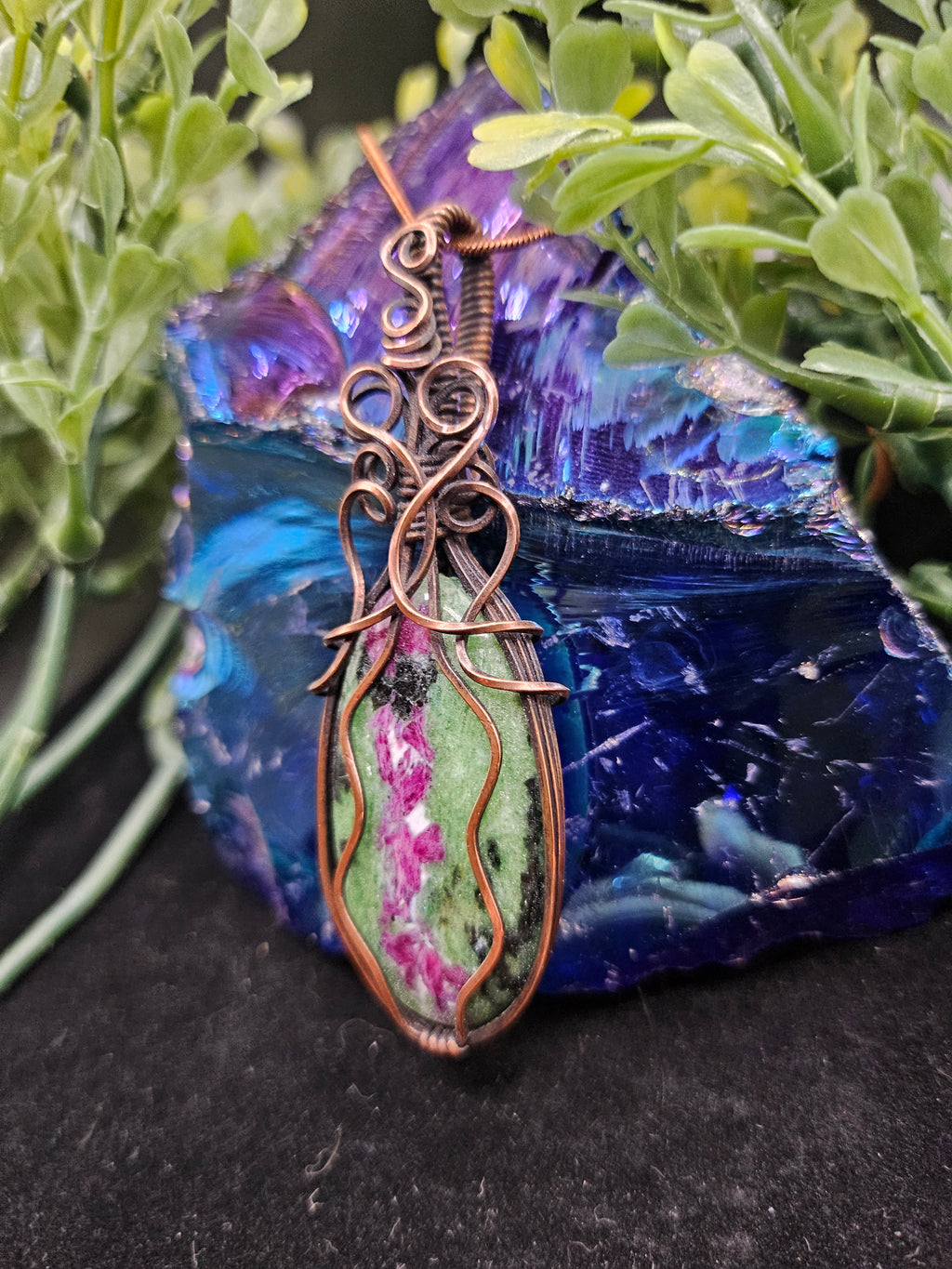 Ruby in Zoizite Pendant
