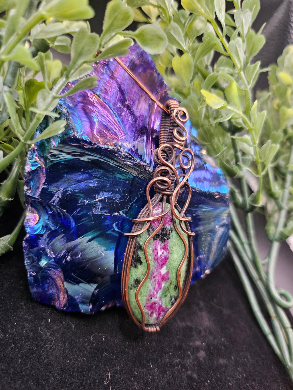 Ruby in Zoizite Pendant