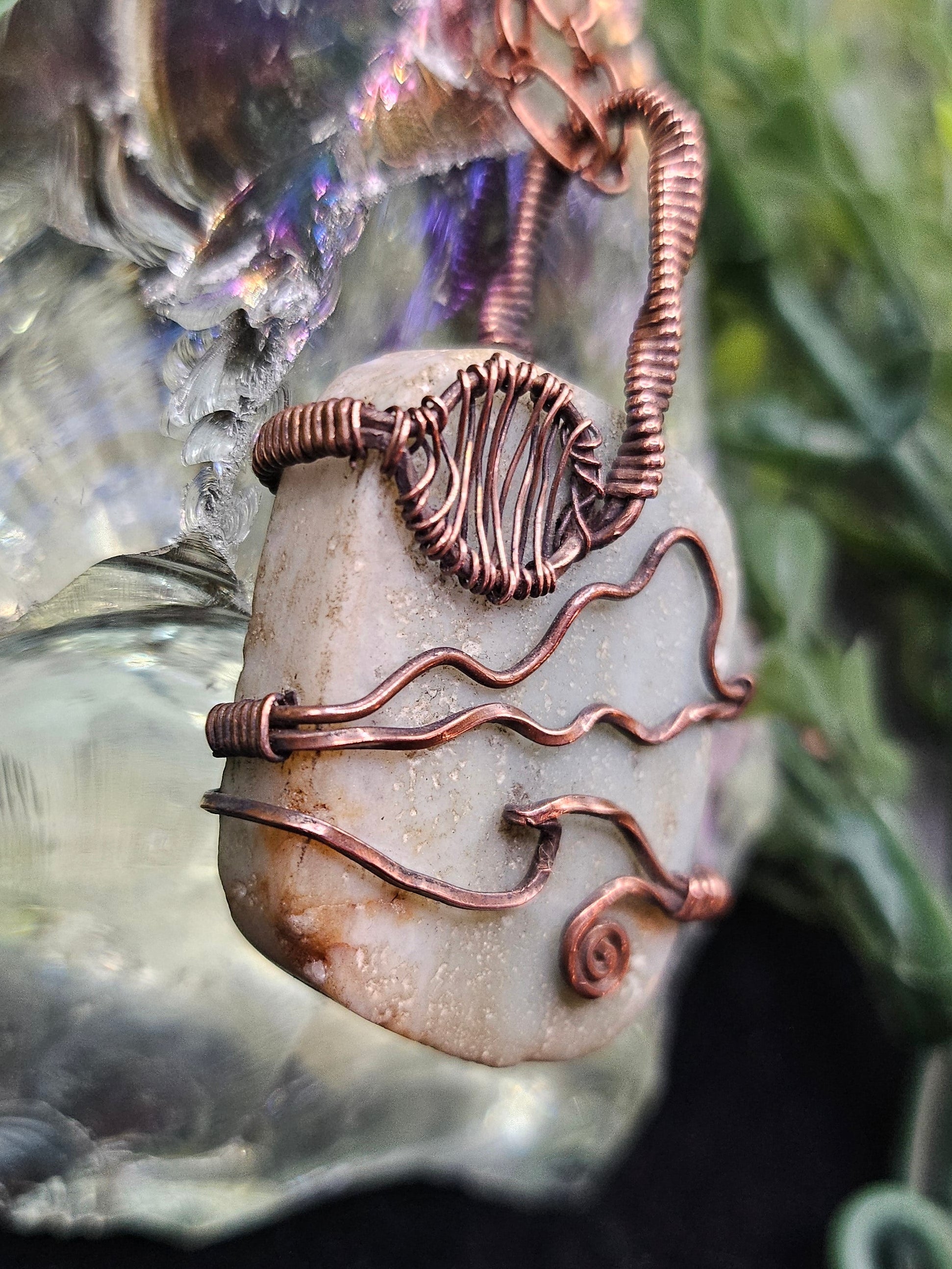 Caribbean Calcite Beach Pendant