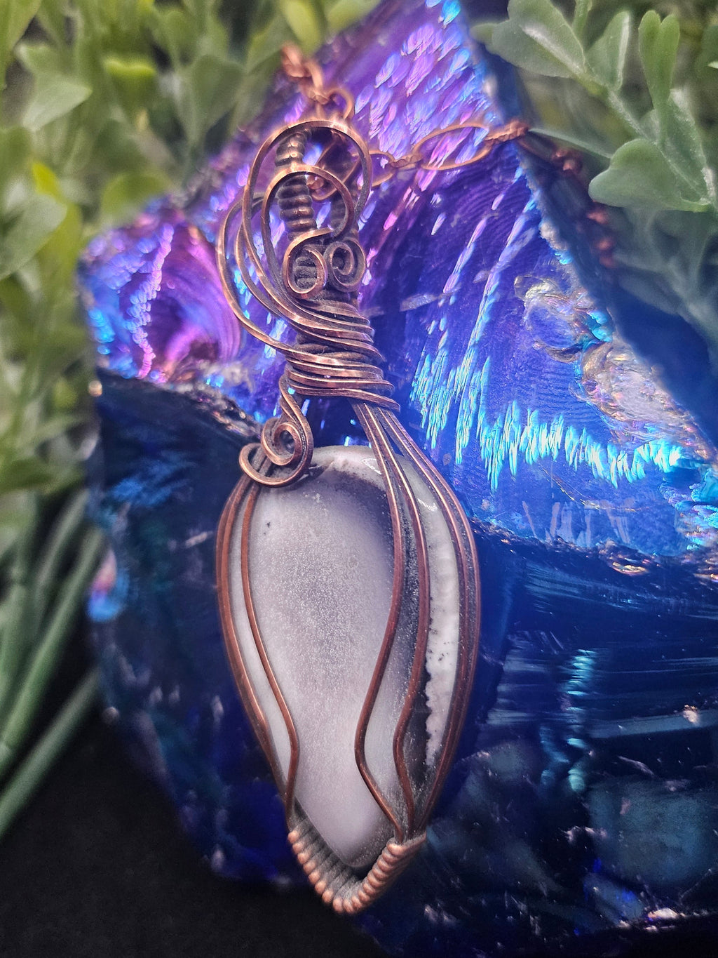Orca Agate Pendant