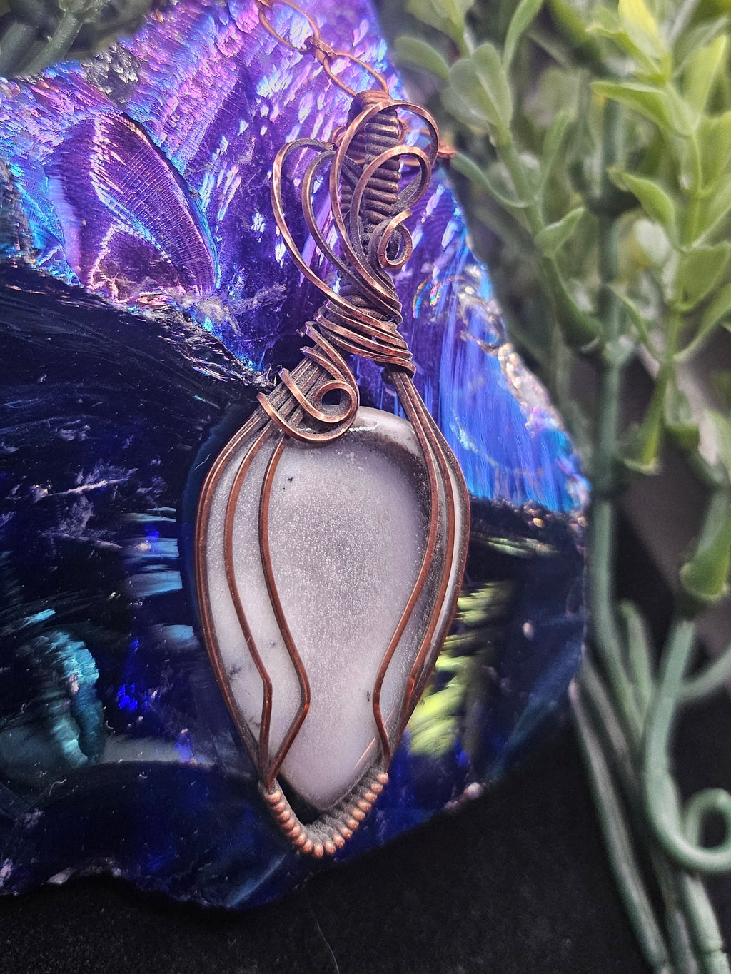 Orca Agate Pendant