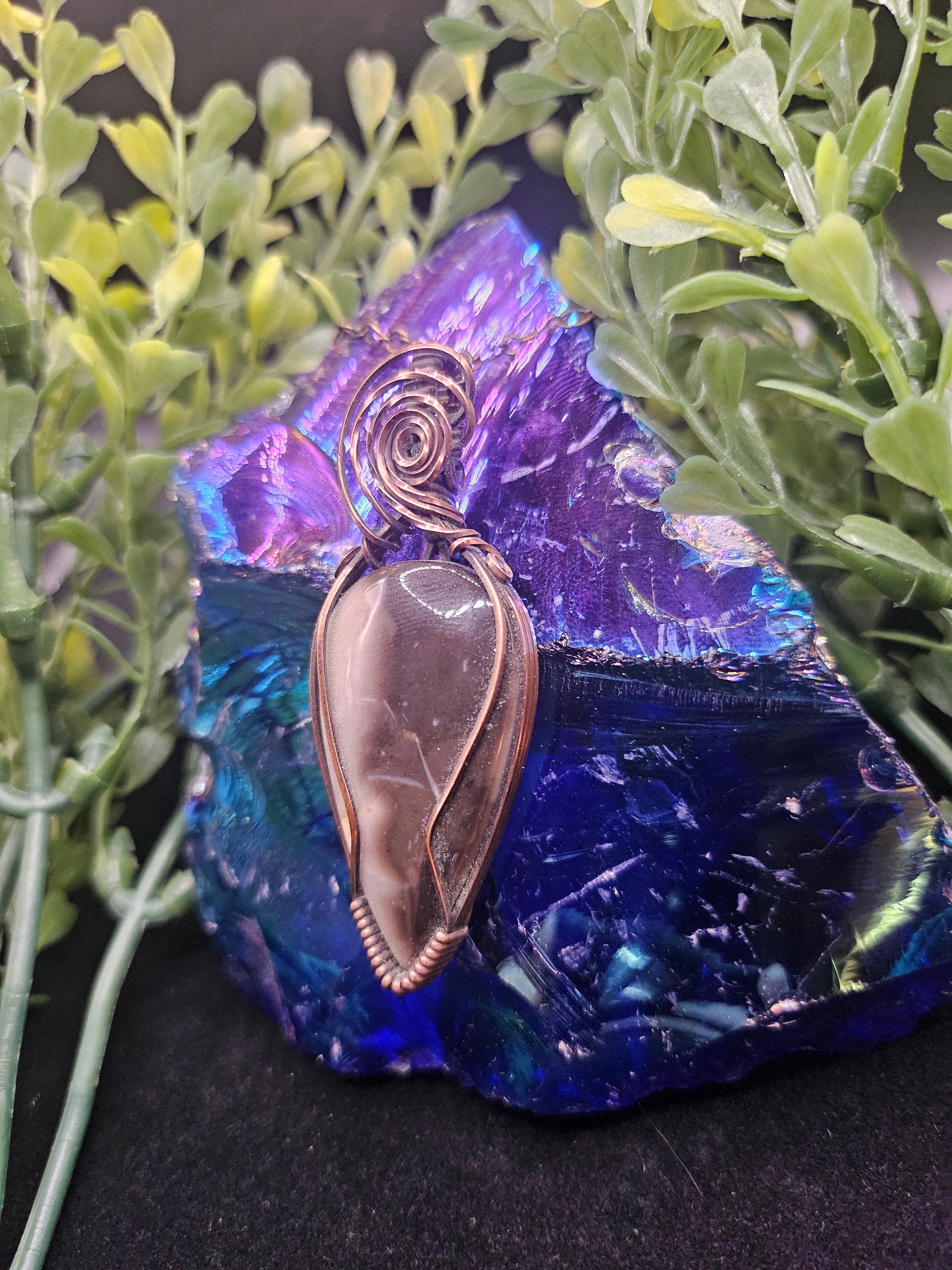 Orca Agate Pendant