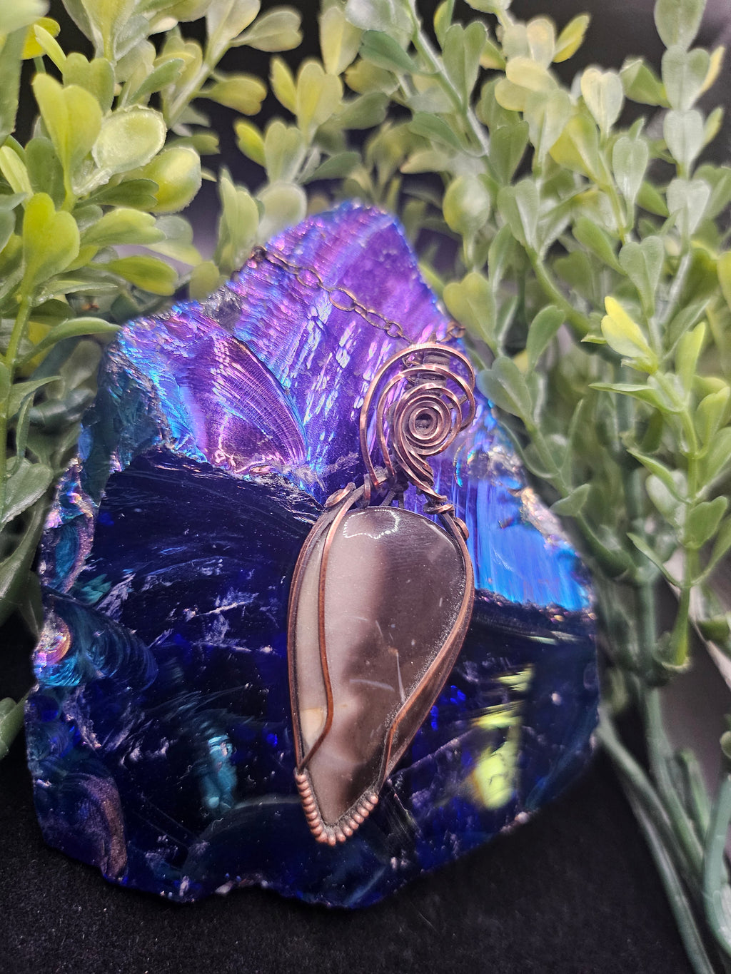 Orca Agate Pendant