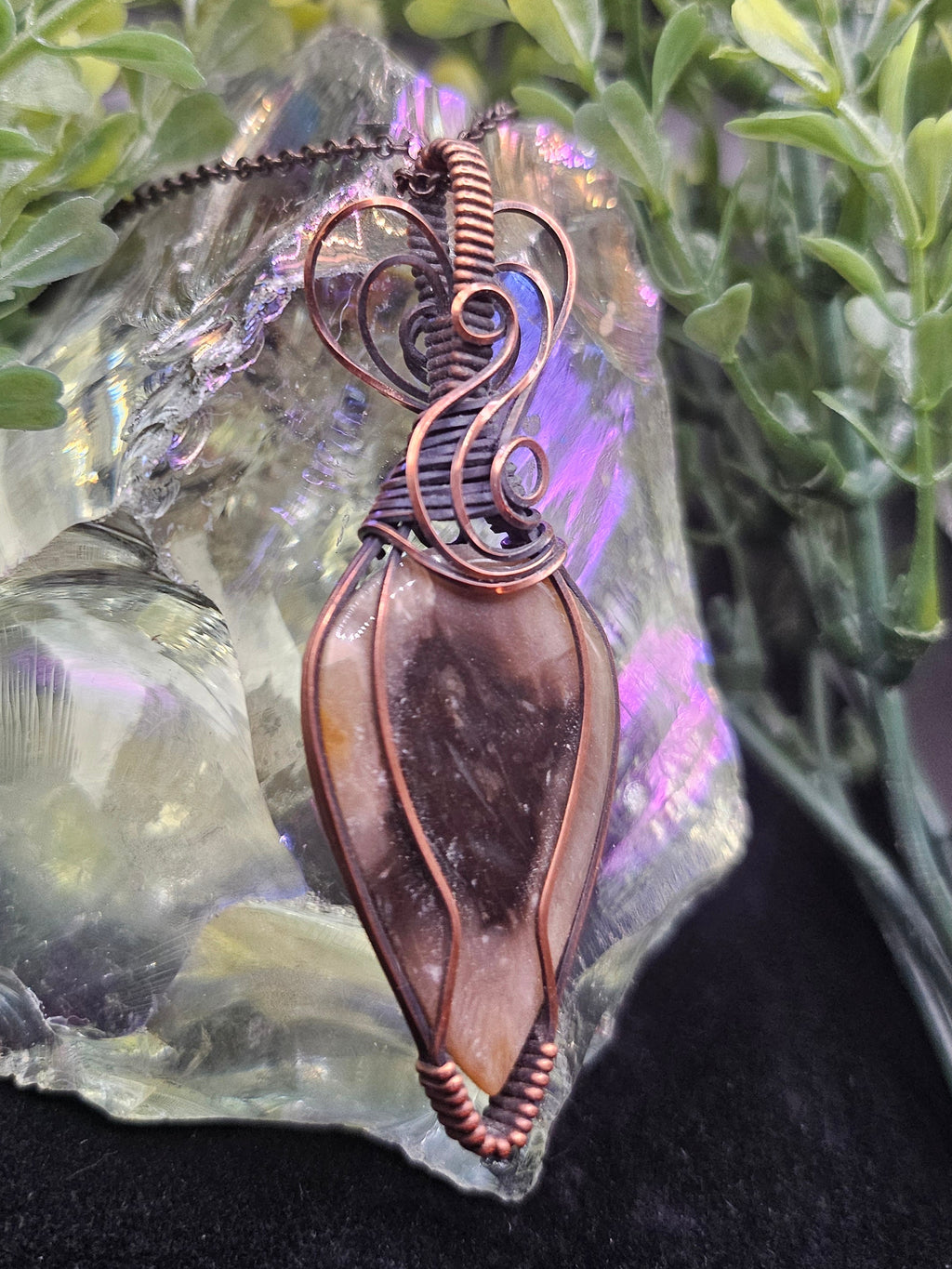 Double-sided Orca Agate Pendant