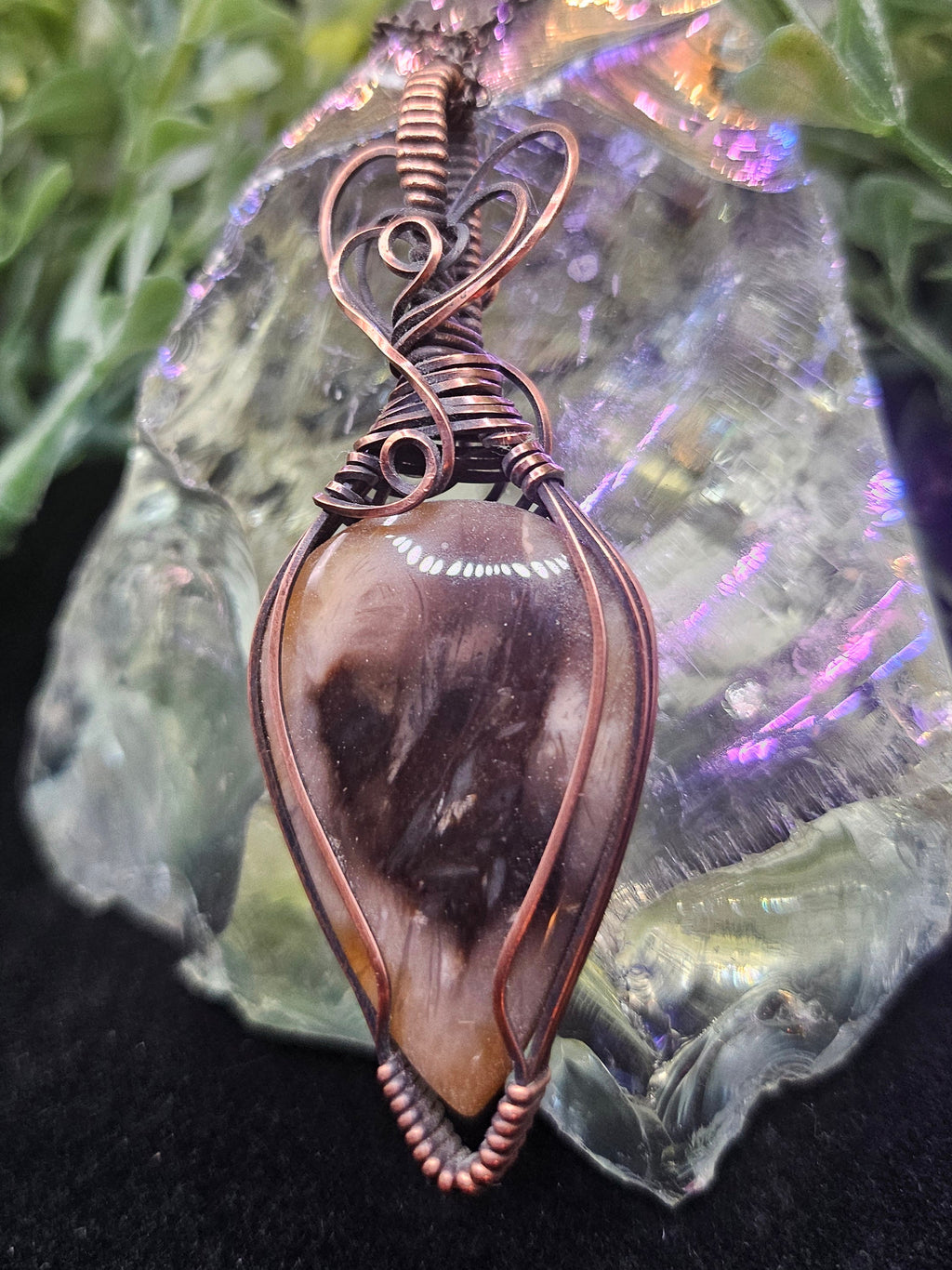 Double-sided Orca Agate Pendant