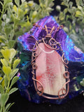 Mushroom Etched Agate Fairy Pendant