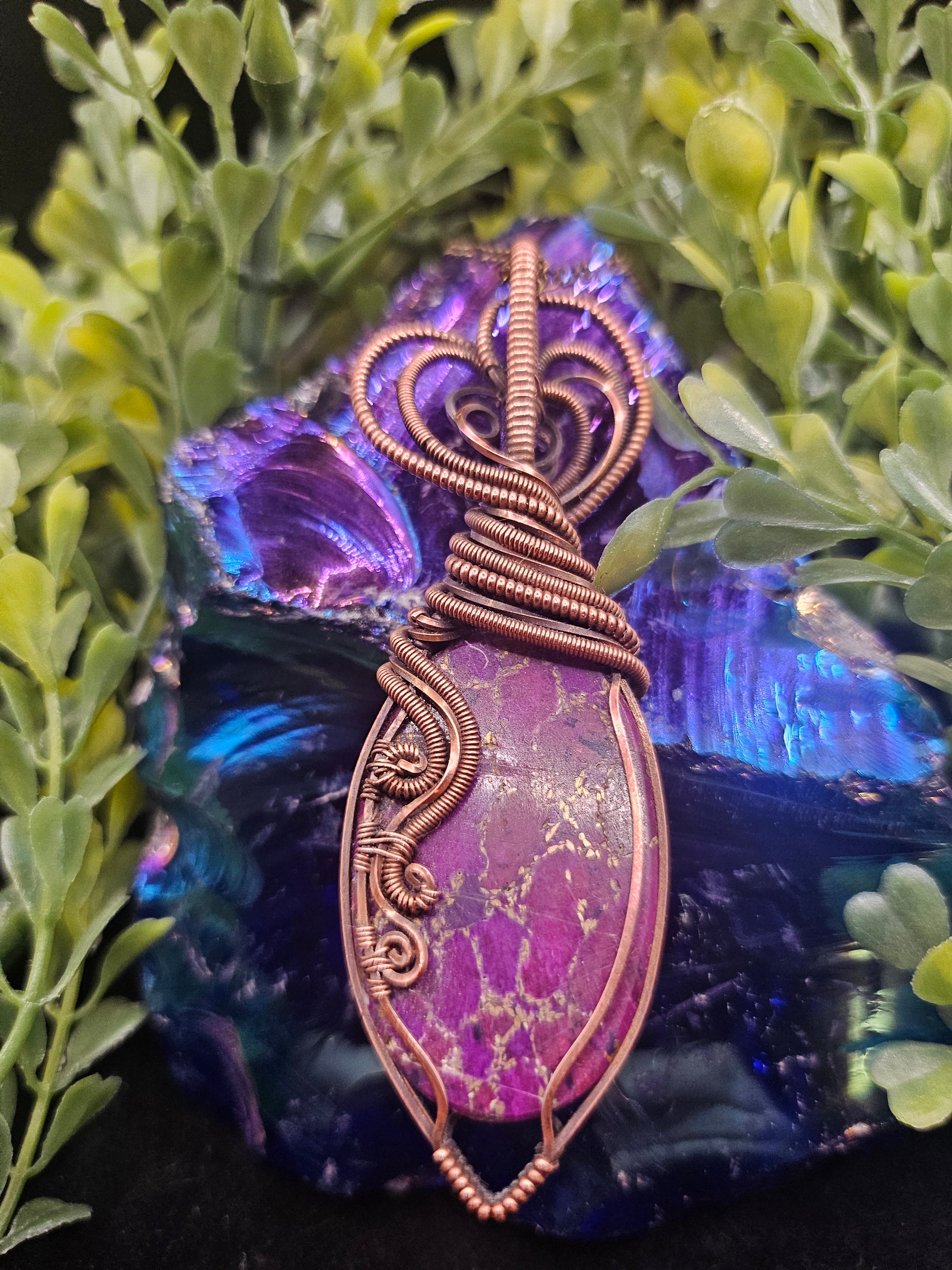Mohave Purple Double-sided Pendant
