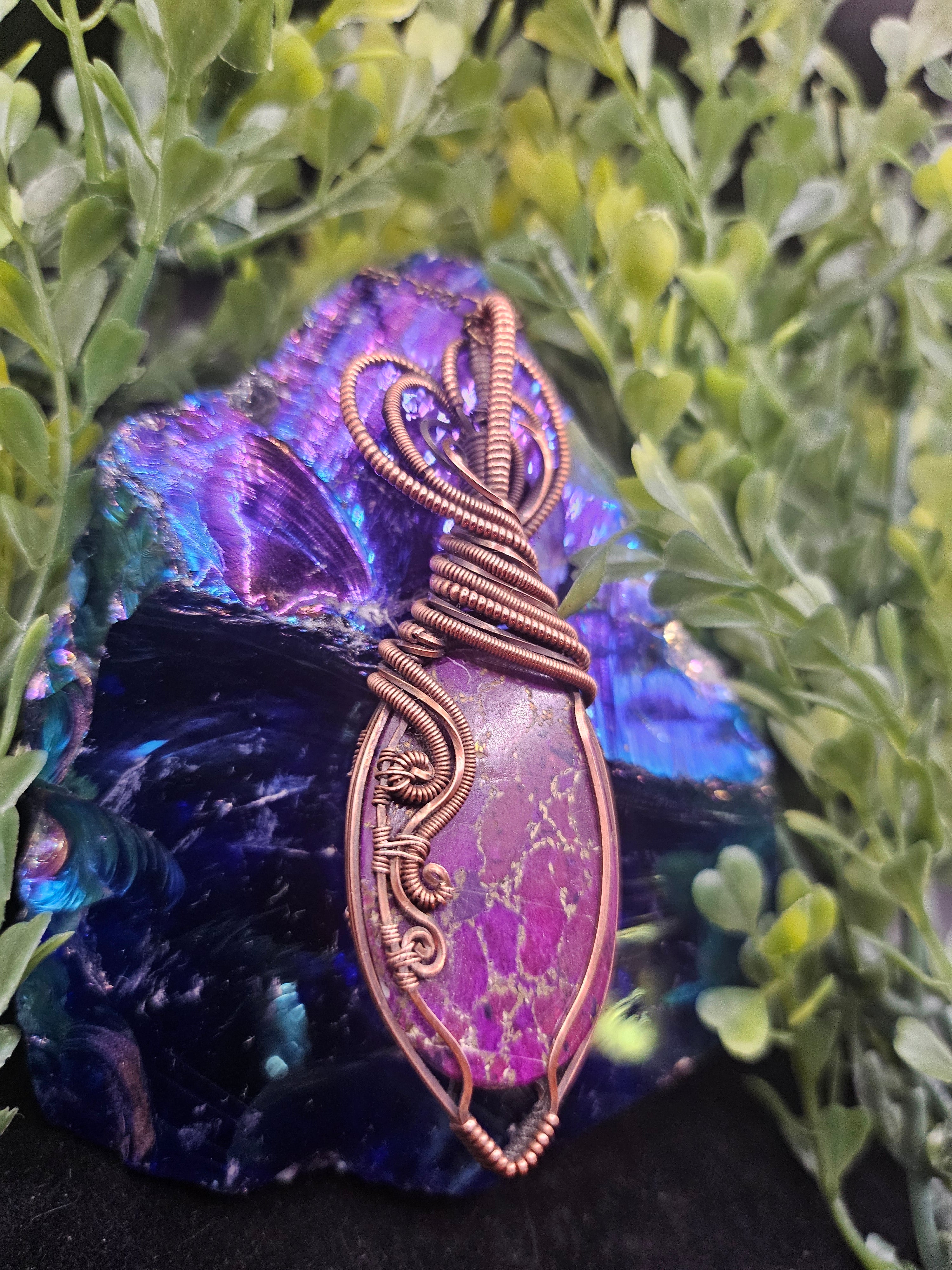 Mohave Purple Double-sided Pendant