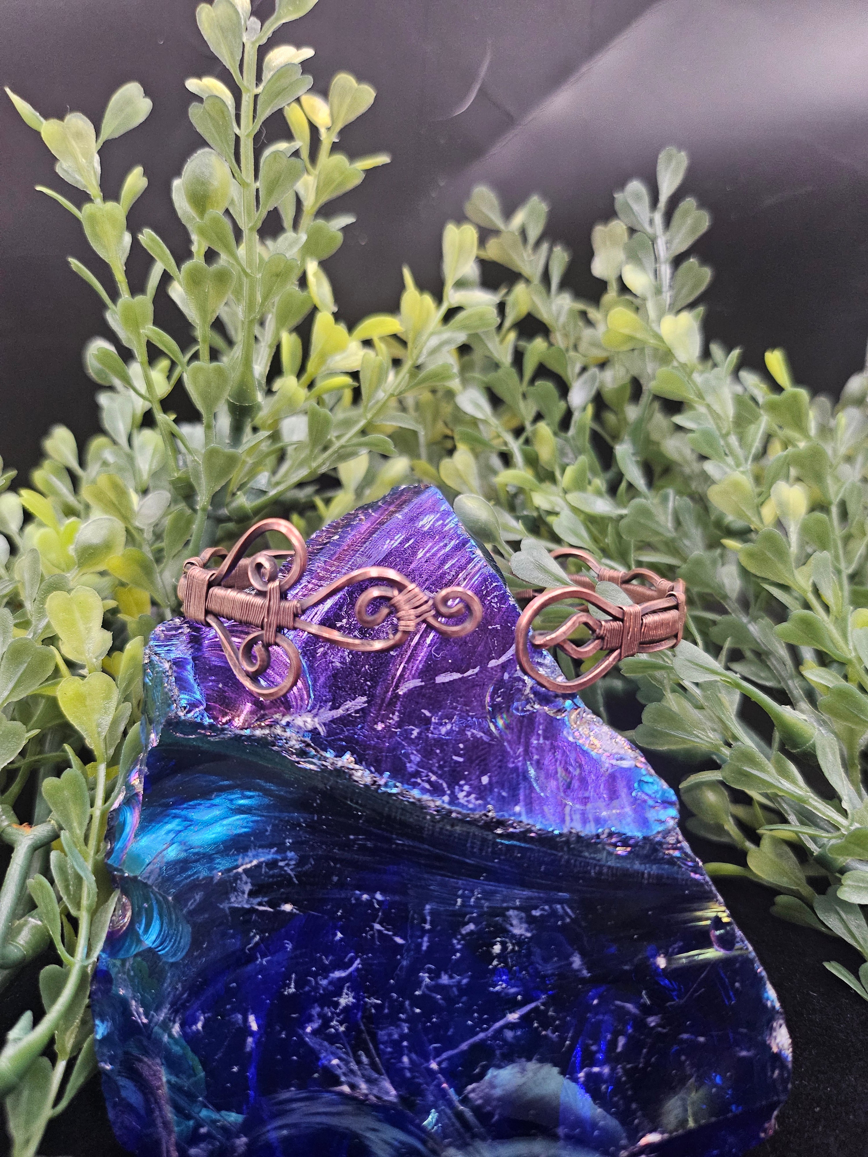 Copper Bubble Cuff Braclet