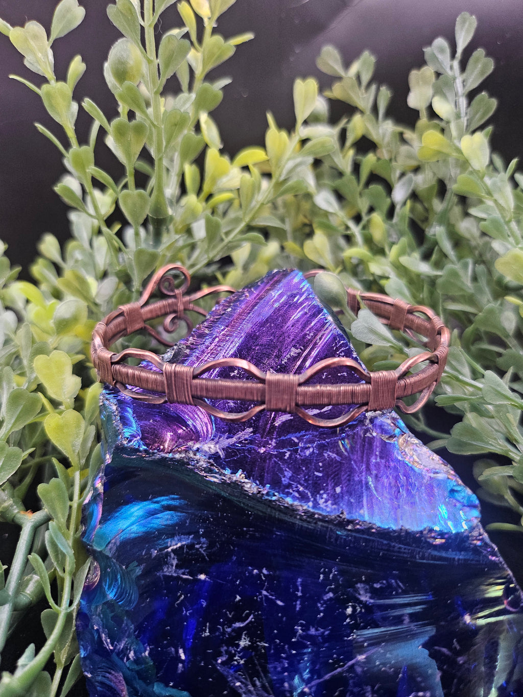 Copper Bubble Cuff Braclet