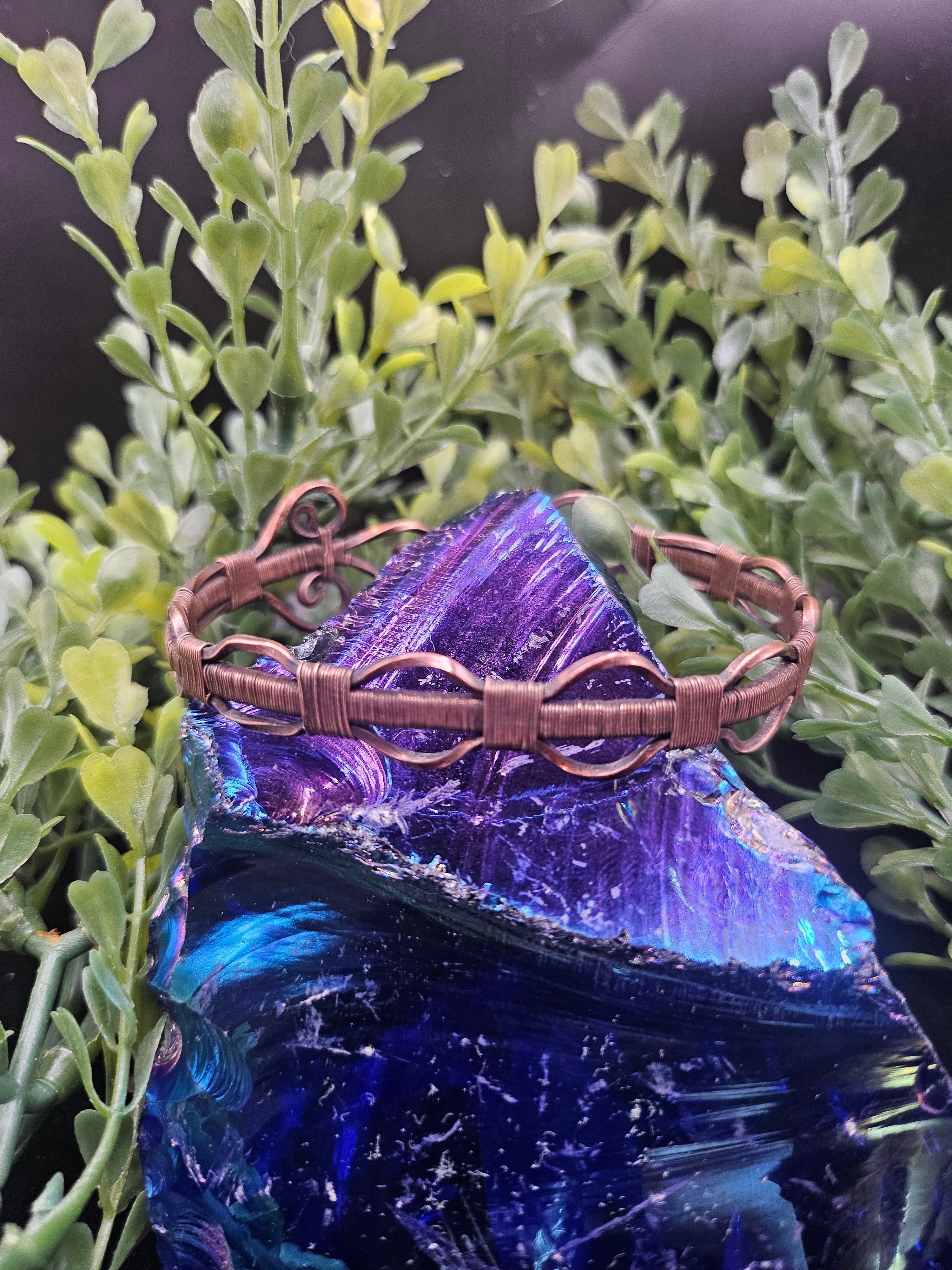 Copper Bubble Cuff Braclet