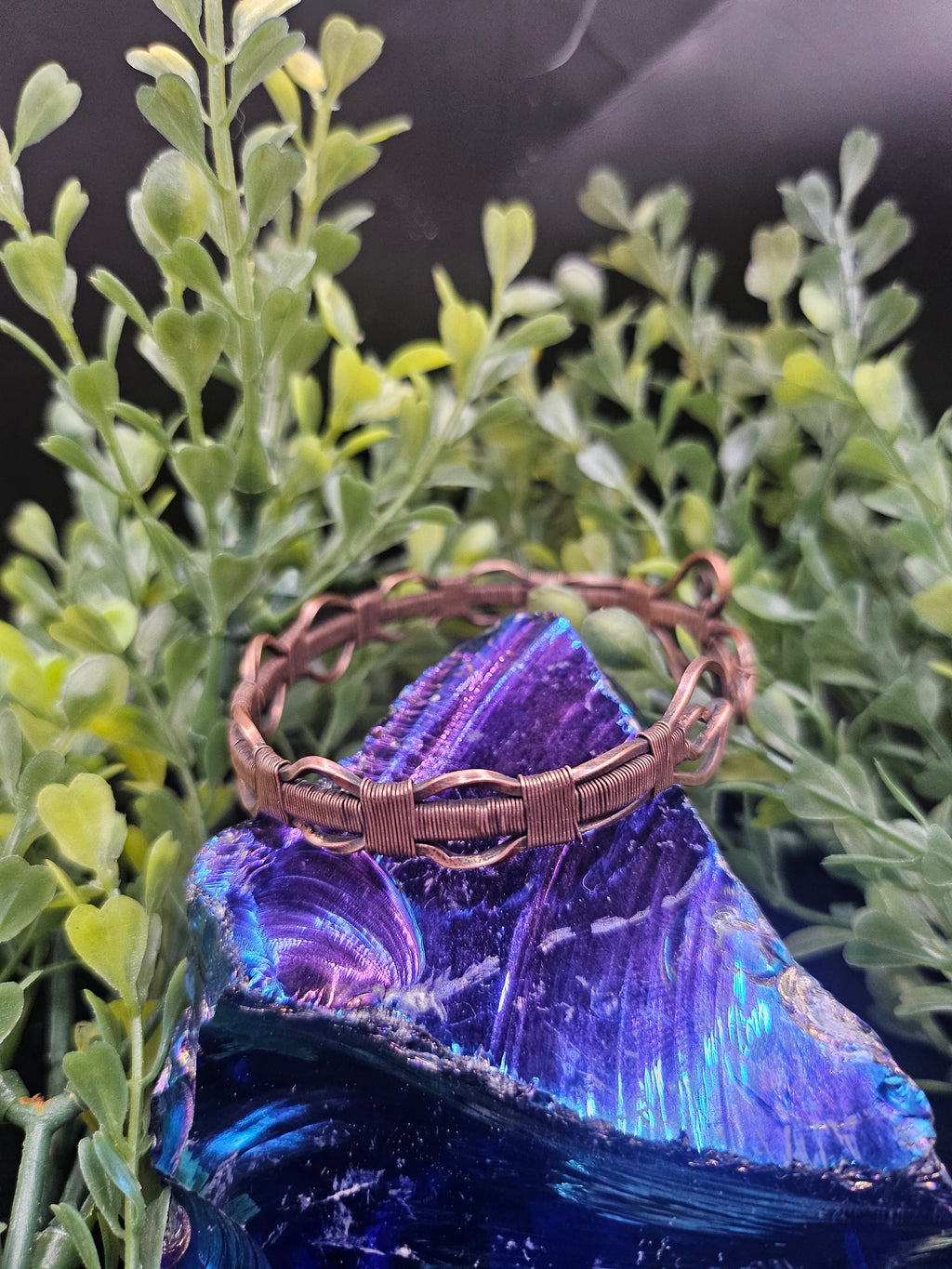 Copper Bubble Cuff Braclet