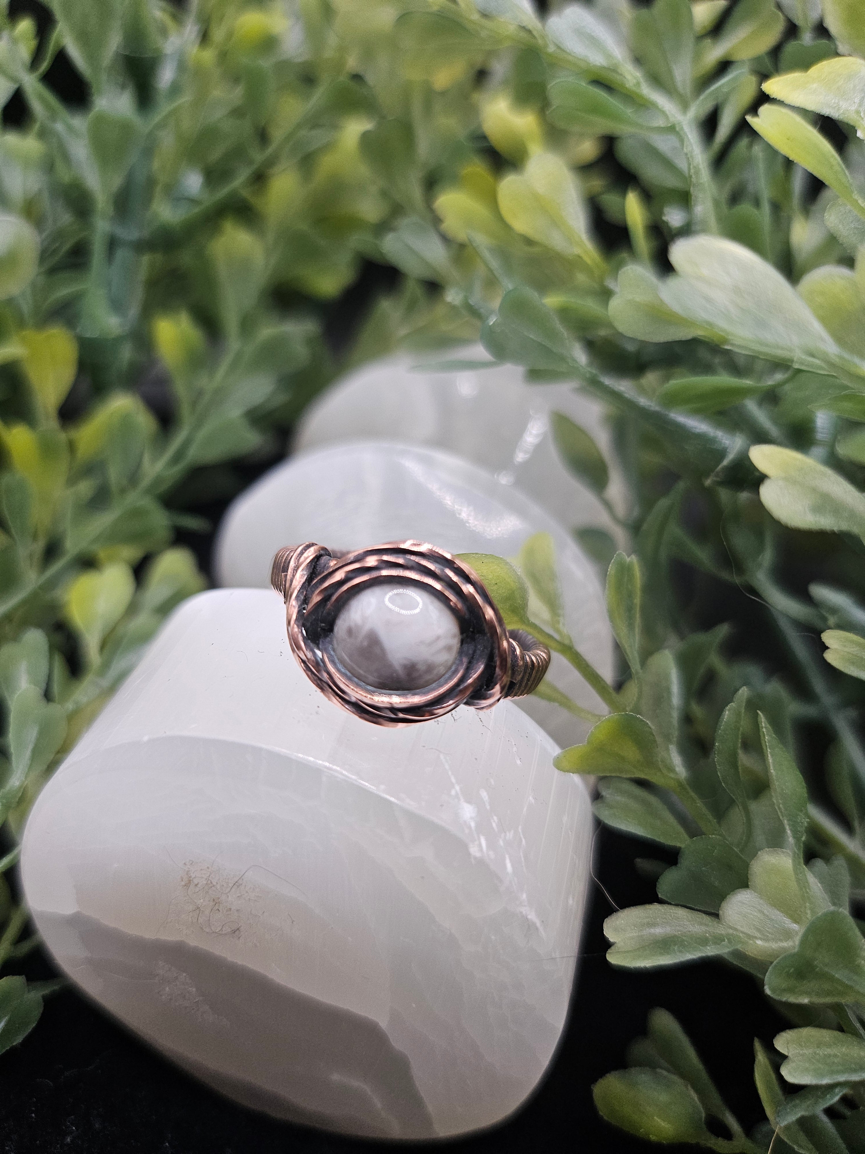 Crazy Lace Agate Ring