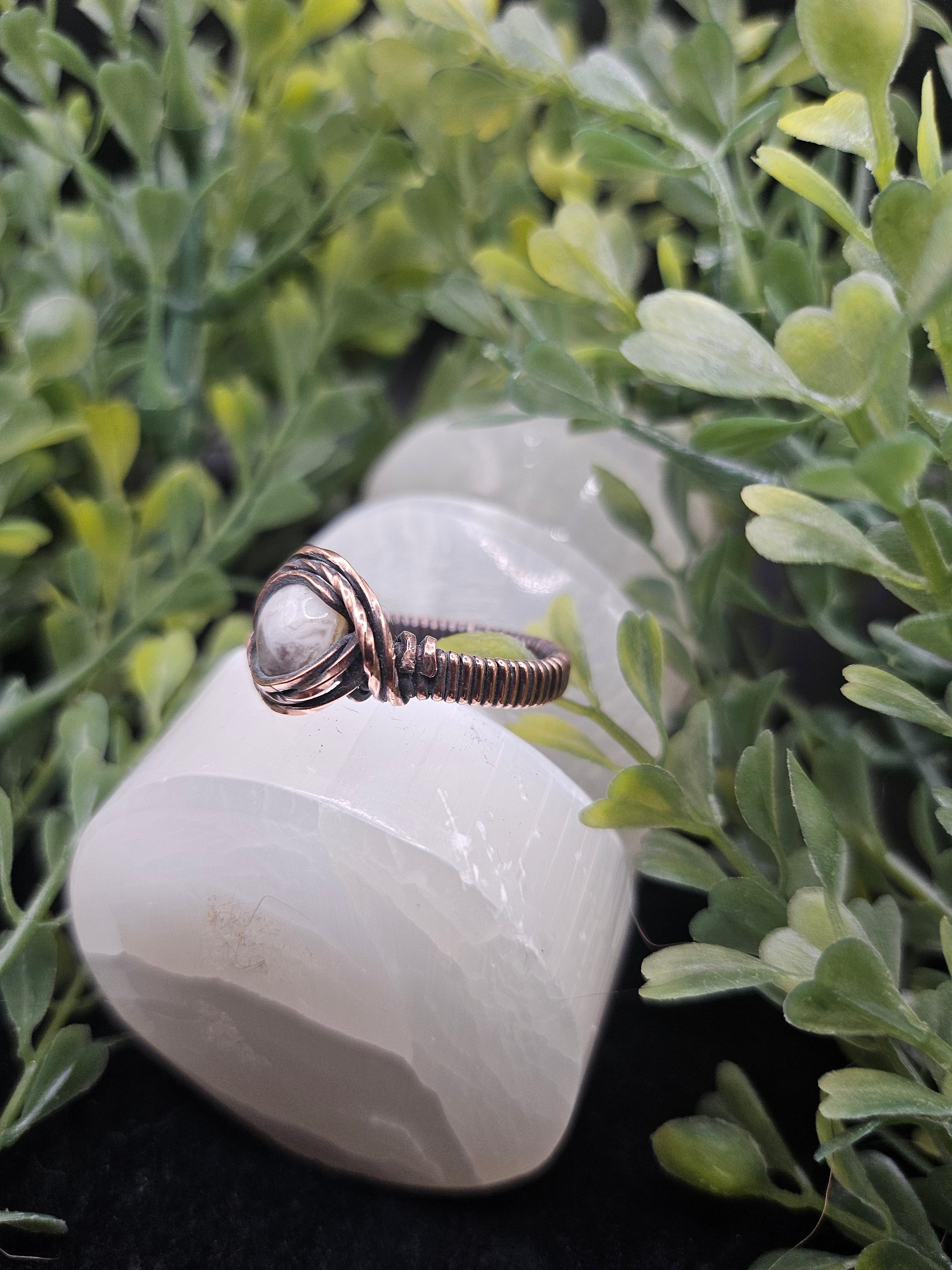 Crazy Lace Agate Ring