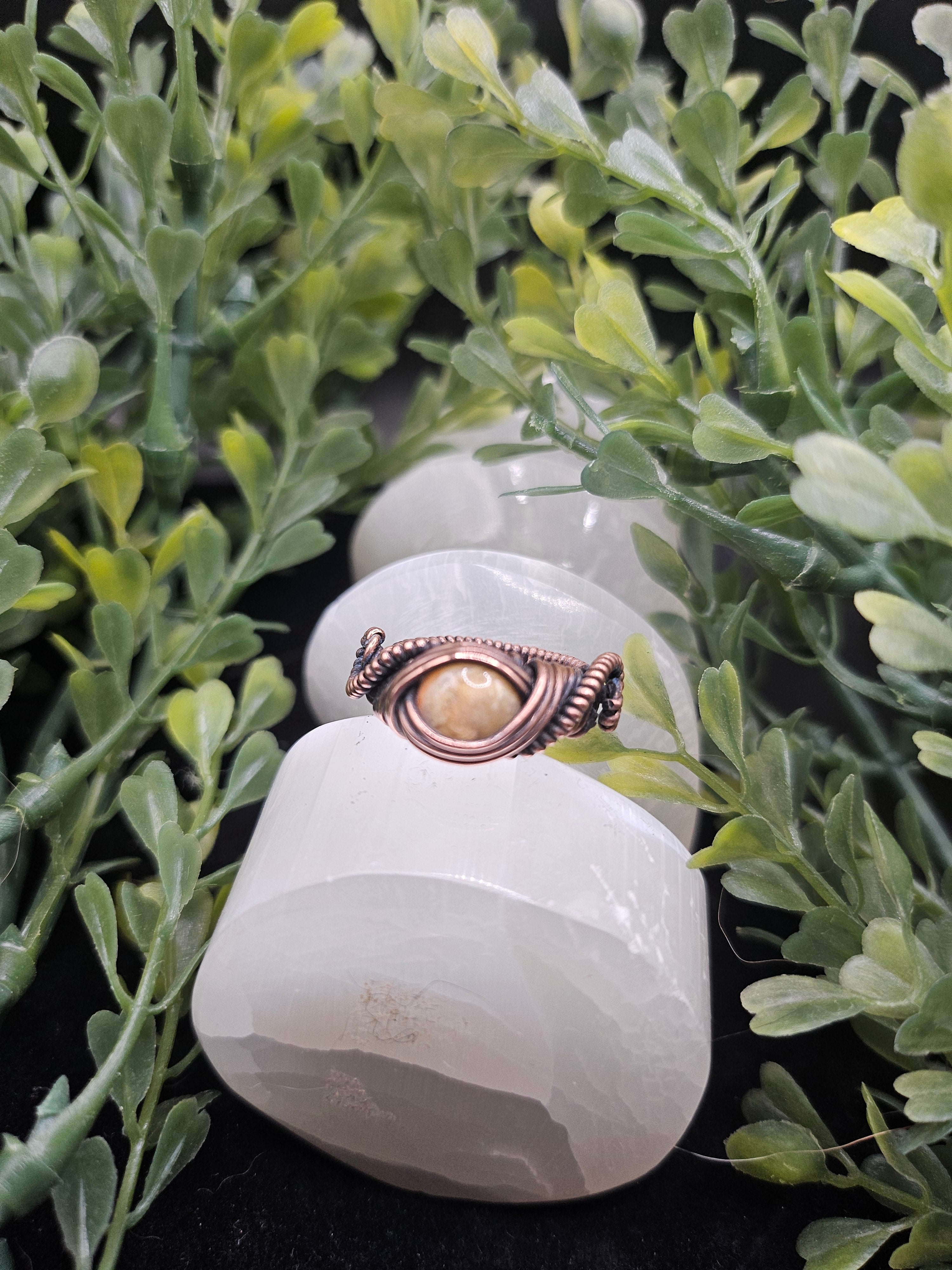 Crazy Lace Agate Ring
