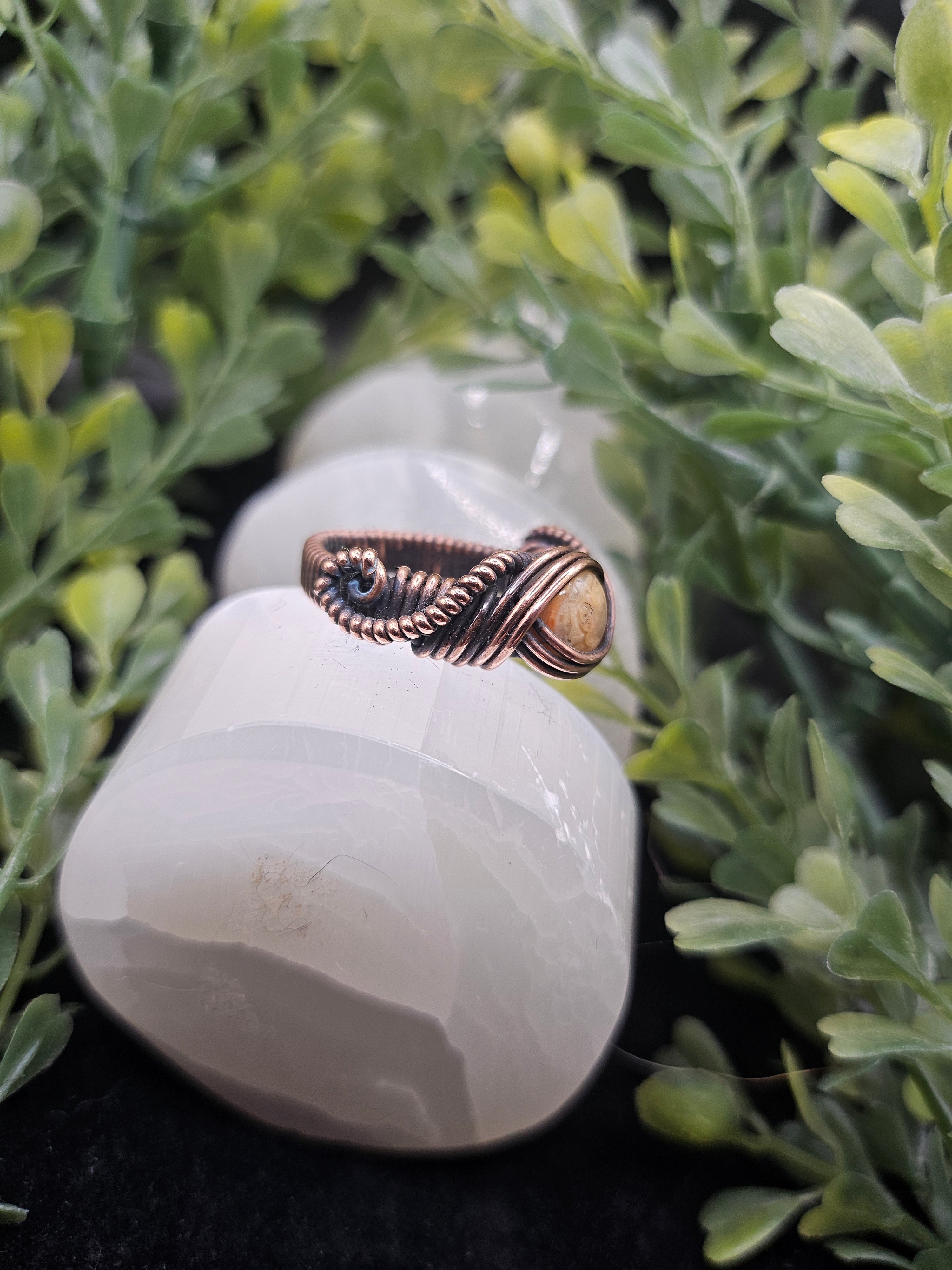 Crazy Lace Agate Ring