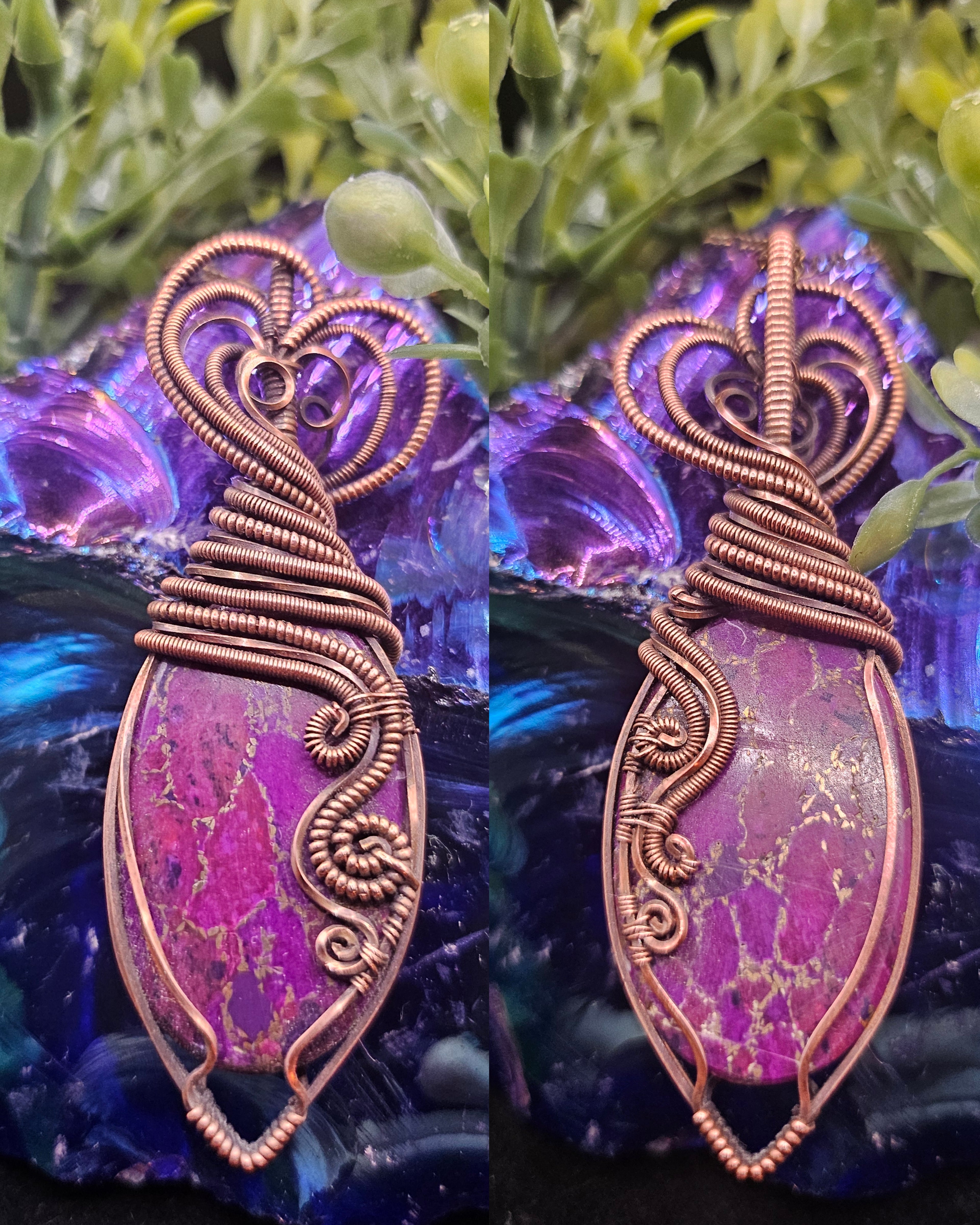 Mohave Purple Double-sided Pendant